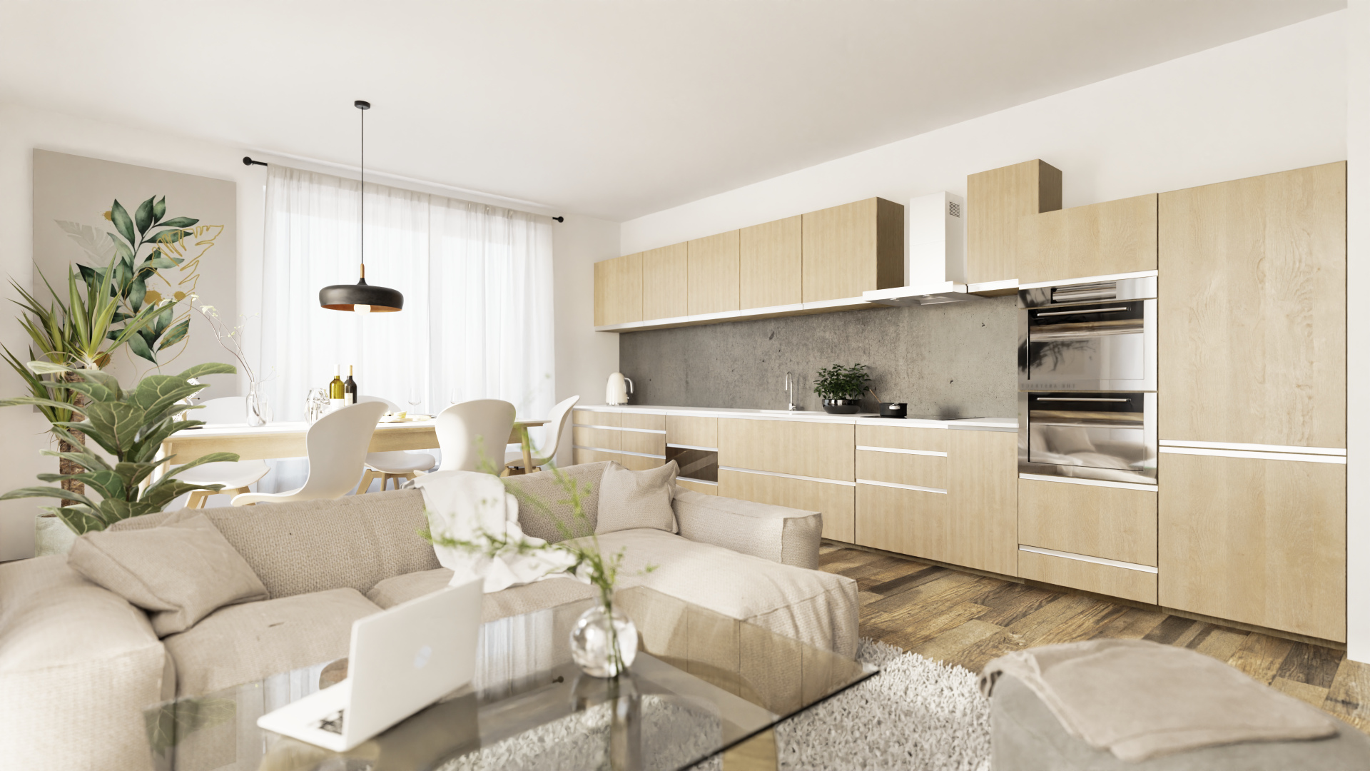 (BD2_02.01) 2-izbový apartmán v projekte KRÁSNE V KRÁSNE - Krásno nad Kysucou