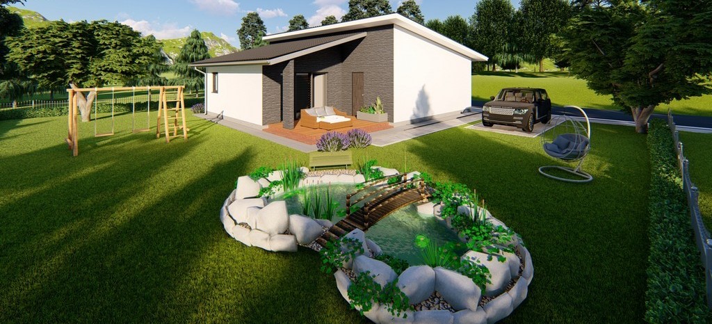 4 IZ. MODERNÝ RODINNÝ DOM S POZEMKOM  -  PÚCHOV 