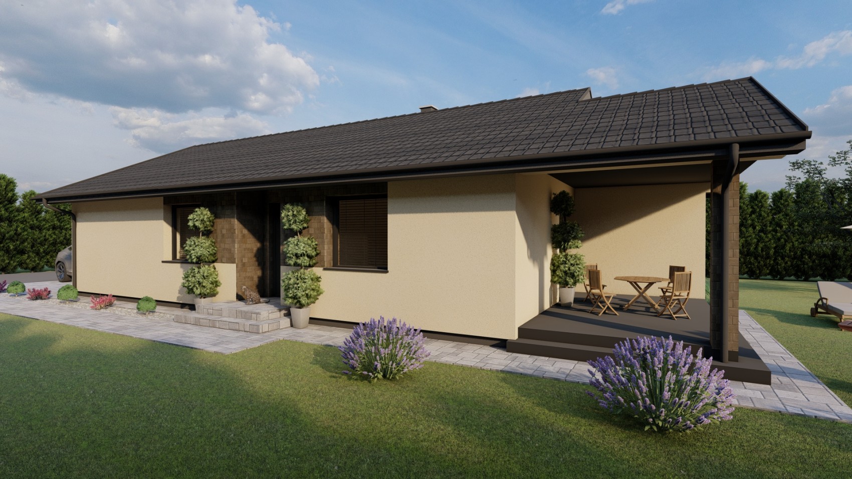 VÝSTAVBA - BUNGALOV NA KĽÚČ: 138 990,-€