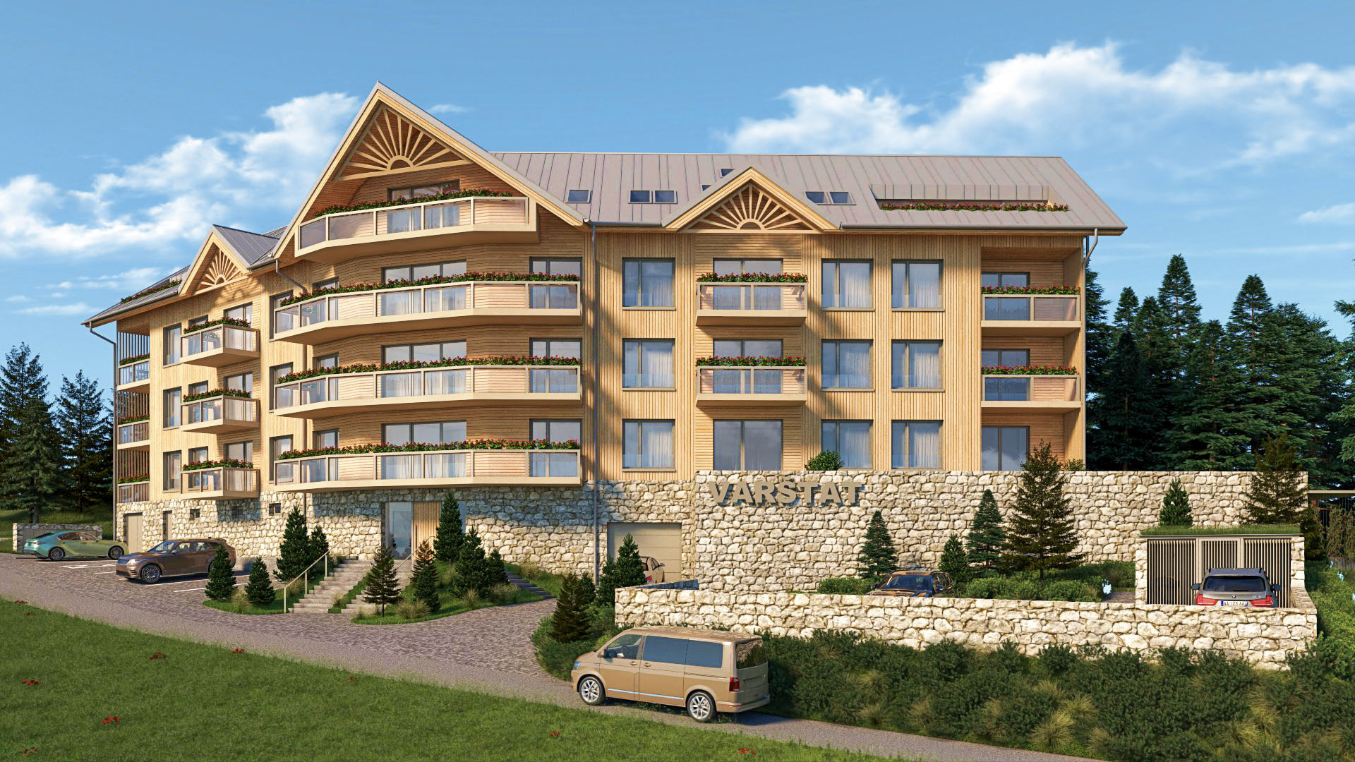 01.E - 4-izb. apartmán, 263,65 m2, DONOVALY, priamo na zjazdovke