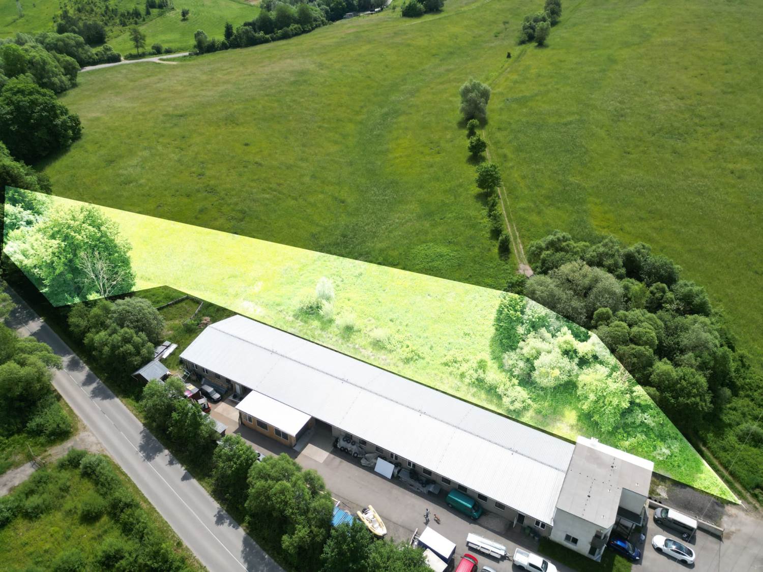 EXKLUZÍVNE! Veľký pozemok na dve haly 8.166 m2, Dolný Hričov pri Žiline, Cena: 44 €/ m2