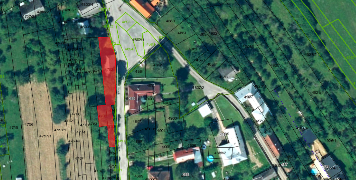 Slnečný pozemok so slivkovým sadom a hospodárskou budovou – Lubina, časť Hrabové. Cena: 22.980€