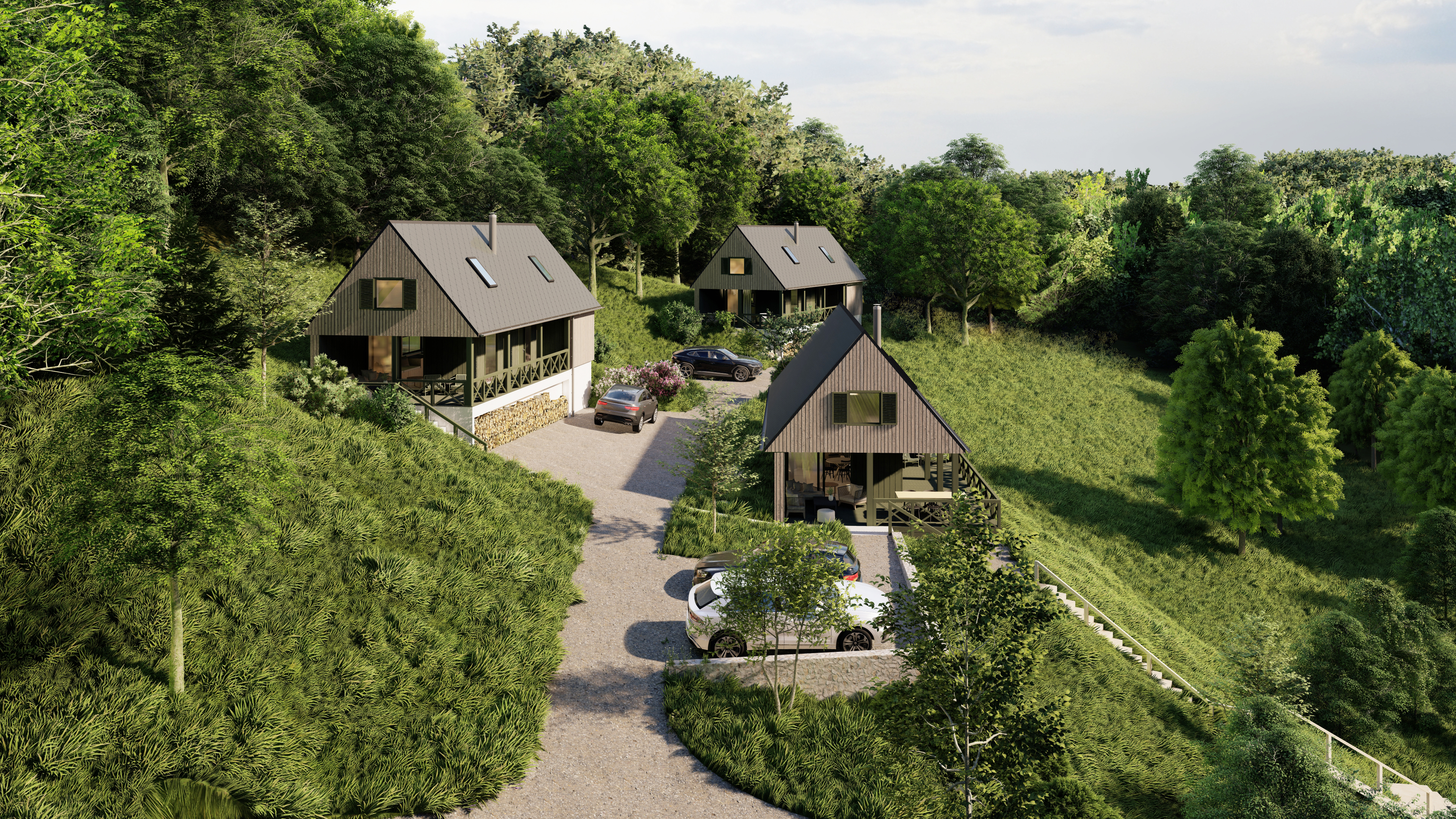 EXKLUZÍVNE! Pozemky so stavebným povolením a projektovou štúdiou, Horná Maríková - Vlkov (Javorníky)