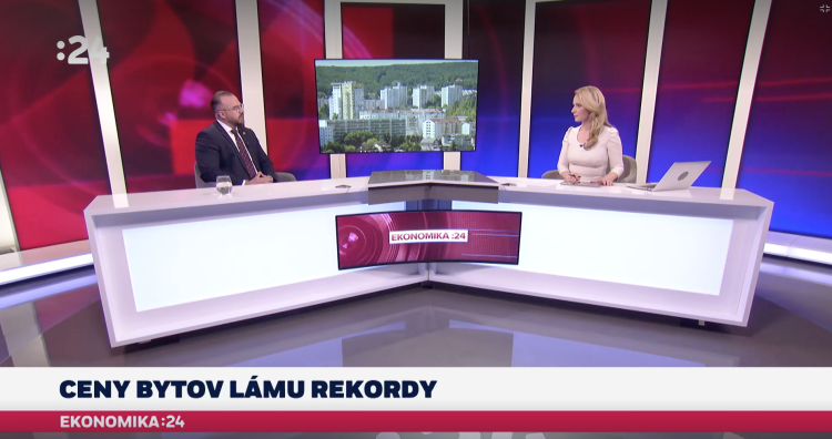 Rozhovor pre STVR v relácii Ekonomika :24 o cenách bytov, ktoré lámu rekordy.